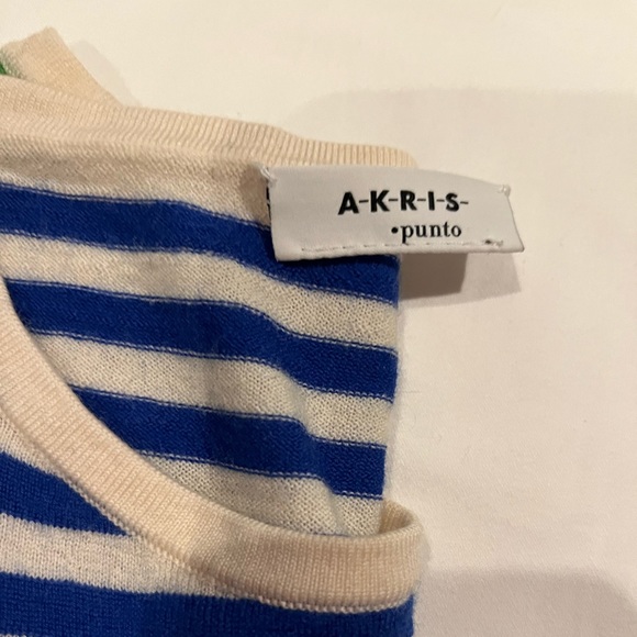 Akris Punto | Striped Sweater: Size 2 - Picture 4 of 4